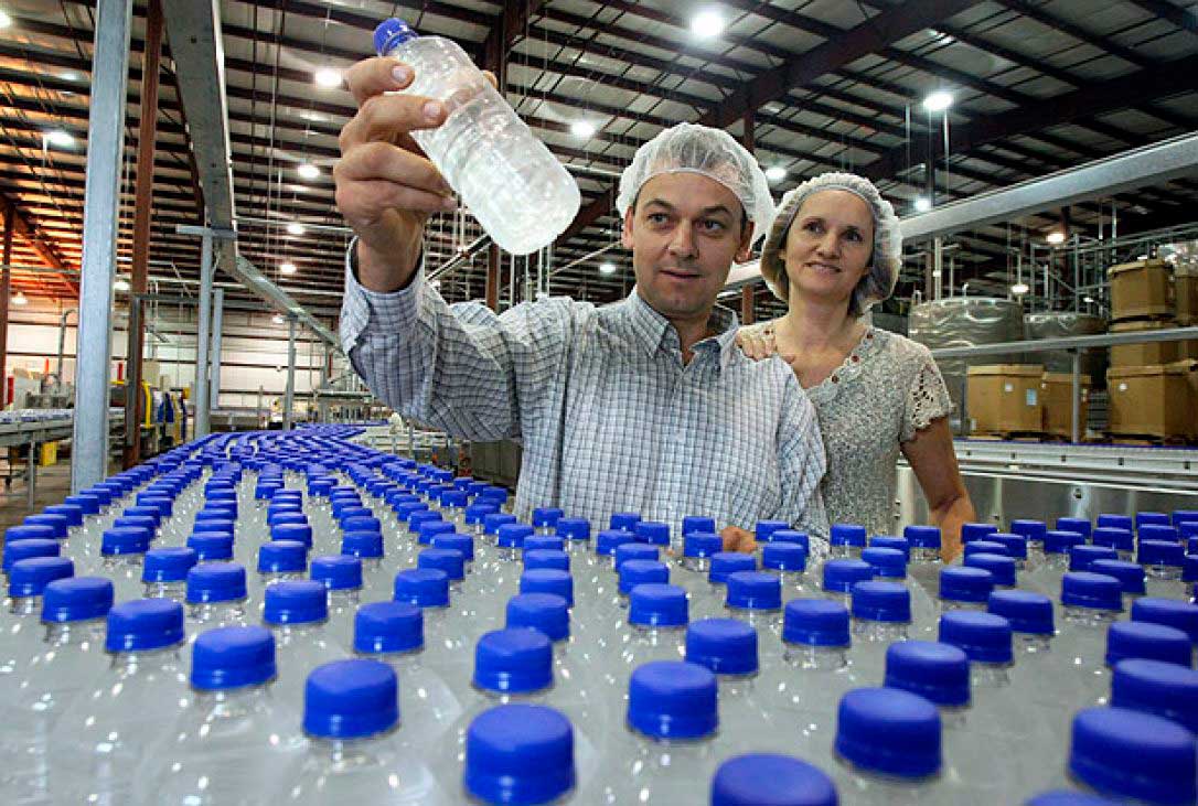 Действующее производство бутилированной воды